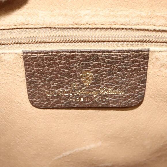 GUCCI GG Supreme Web Sherry Line Bag Pvc Beige Gold 904 02 084 - Picture 15 of 16